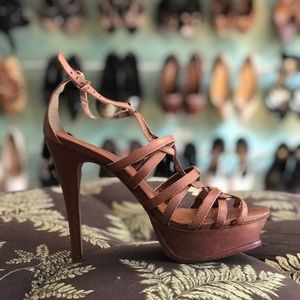 ALDO Slagel whiskey leather strappy sandals